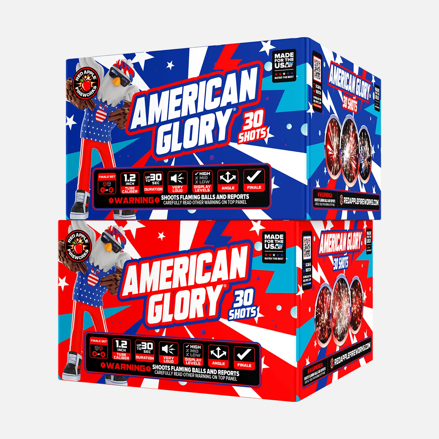 American Glory® 60-Shots XL® Aerial Finale Set® - Image 4