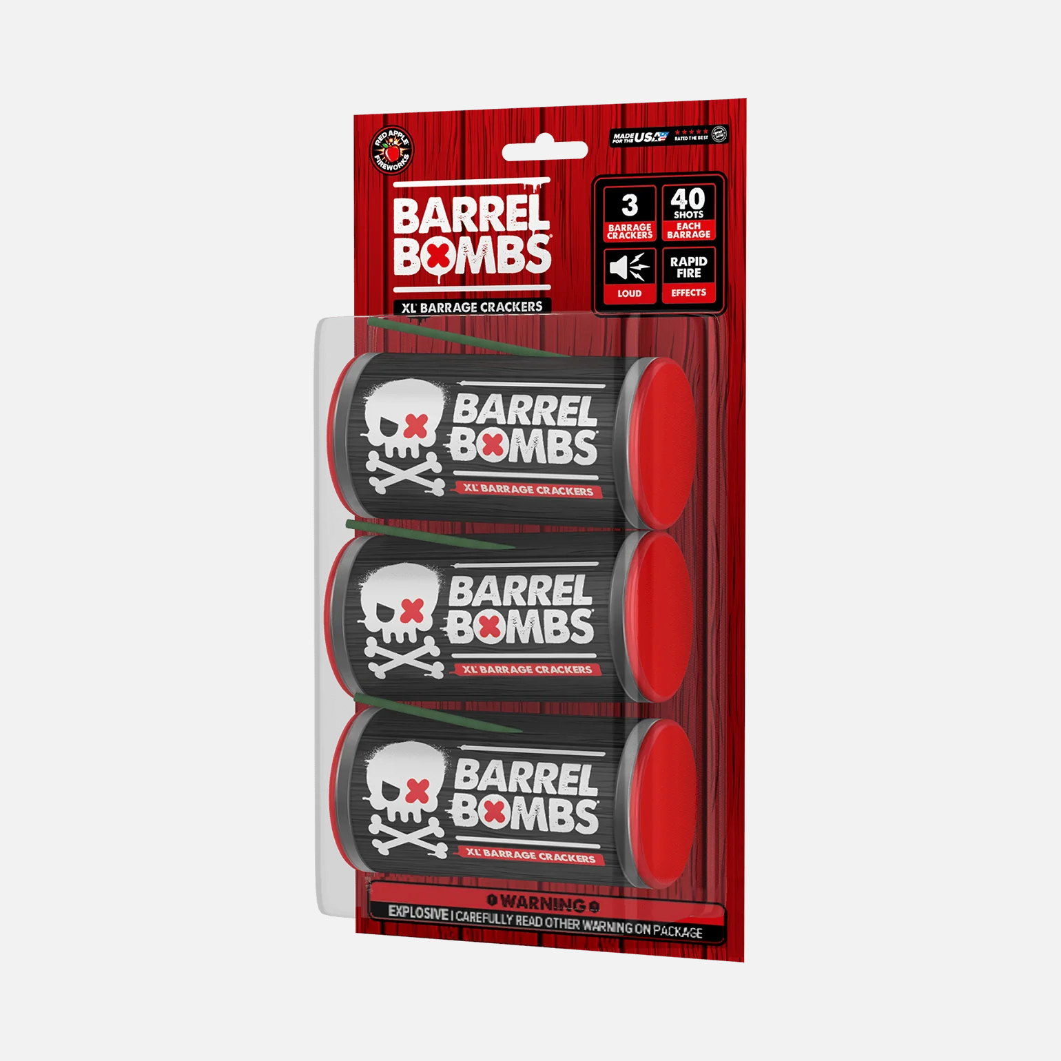 Barrel Bombs® 40 Shot XL® Barrage Crackers - Image 5