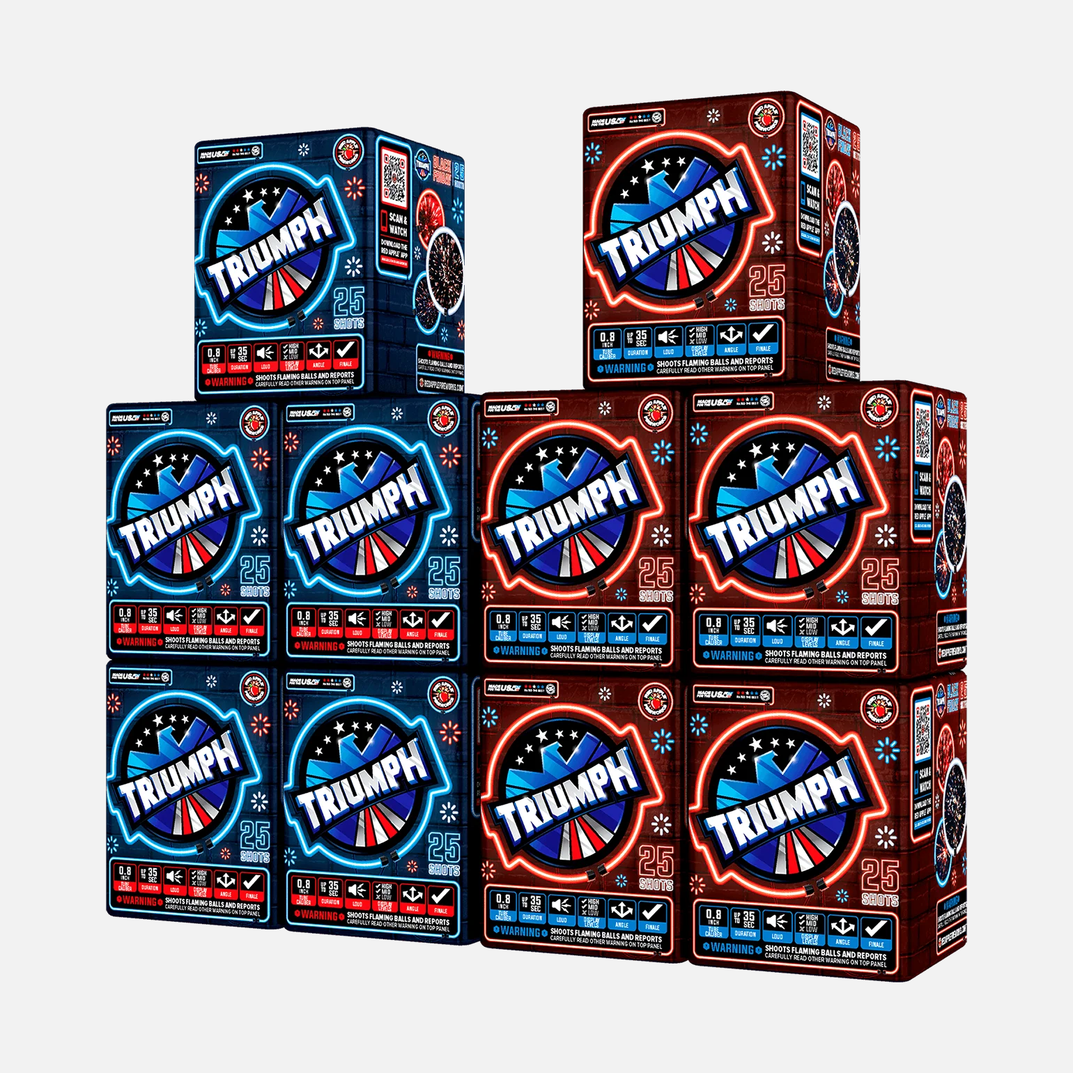 Black Friday Triumph® 25 Shots Standard Aerials - Image 4