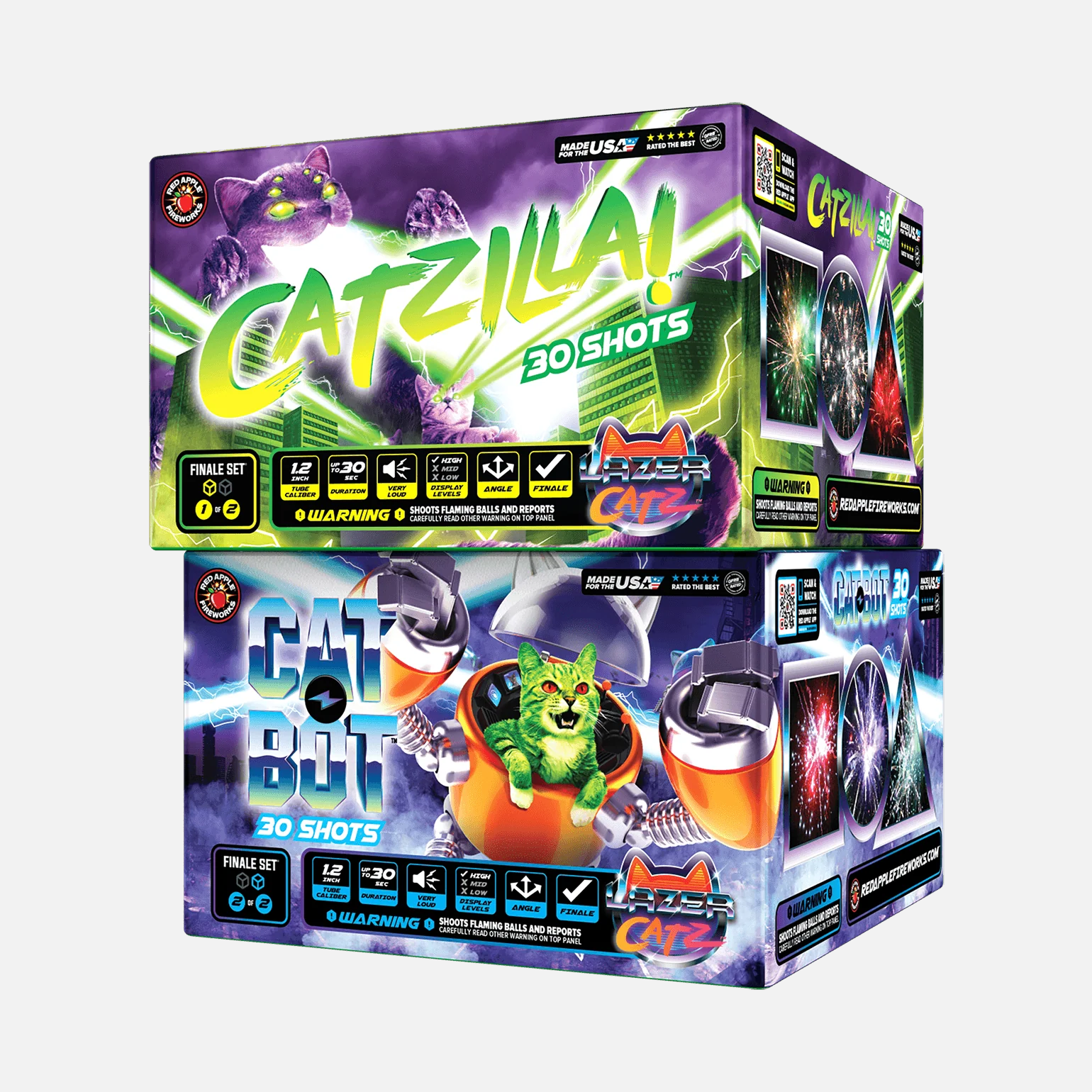 Cattack!™ 60 Shots XL® Aerial Finale Set® - Image 4