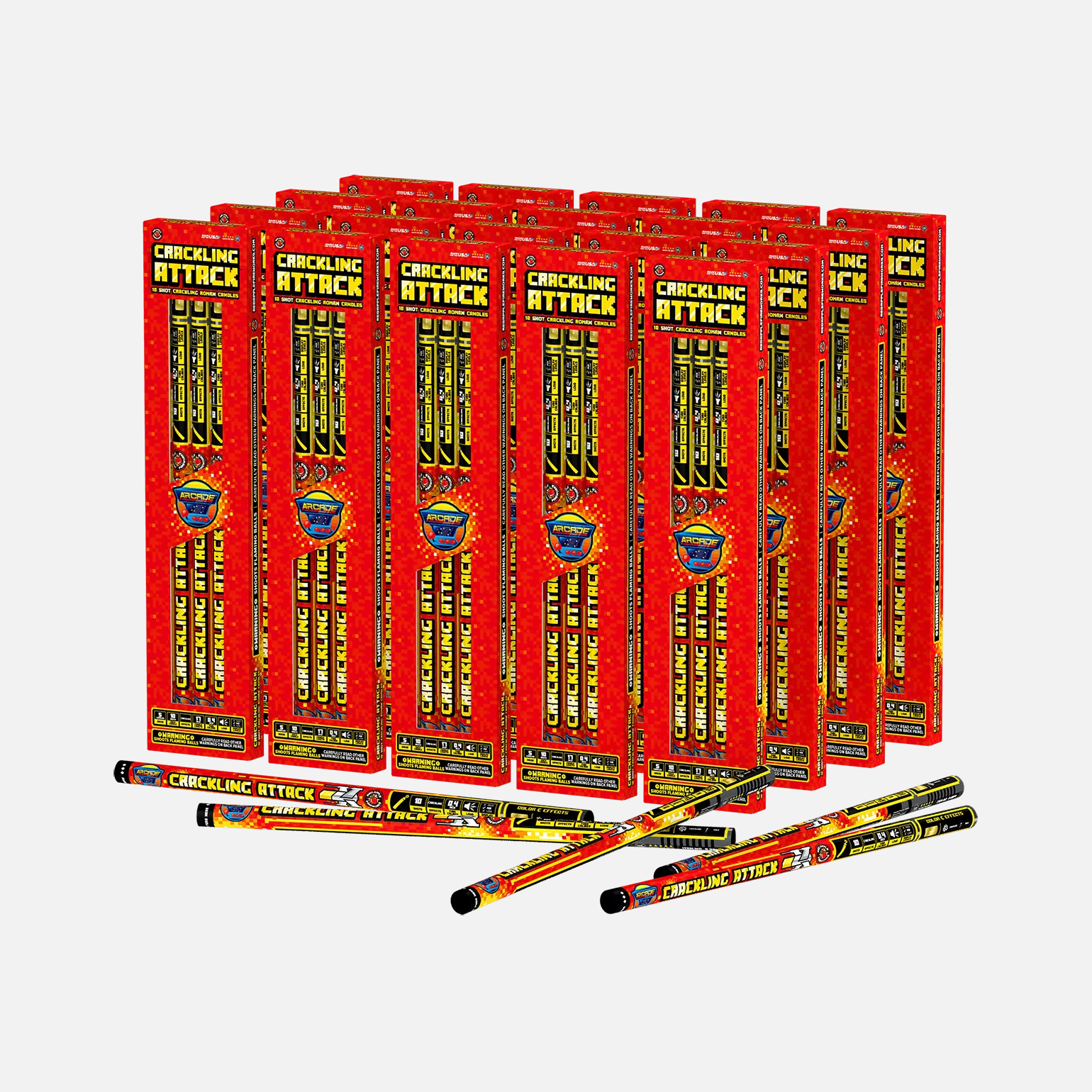 Crackling Attack⢠10 Shots Roman Candles - Image 4