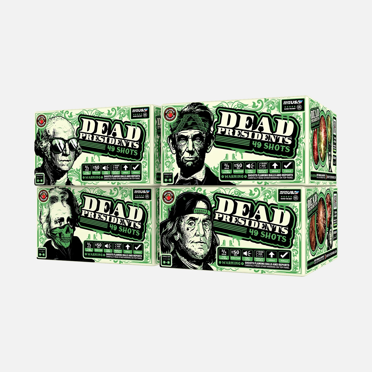 Dead Presidents™ 196 Shot XL® Aerial Finale Set® - Image 4