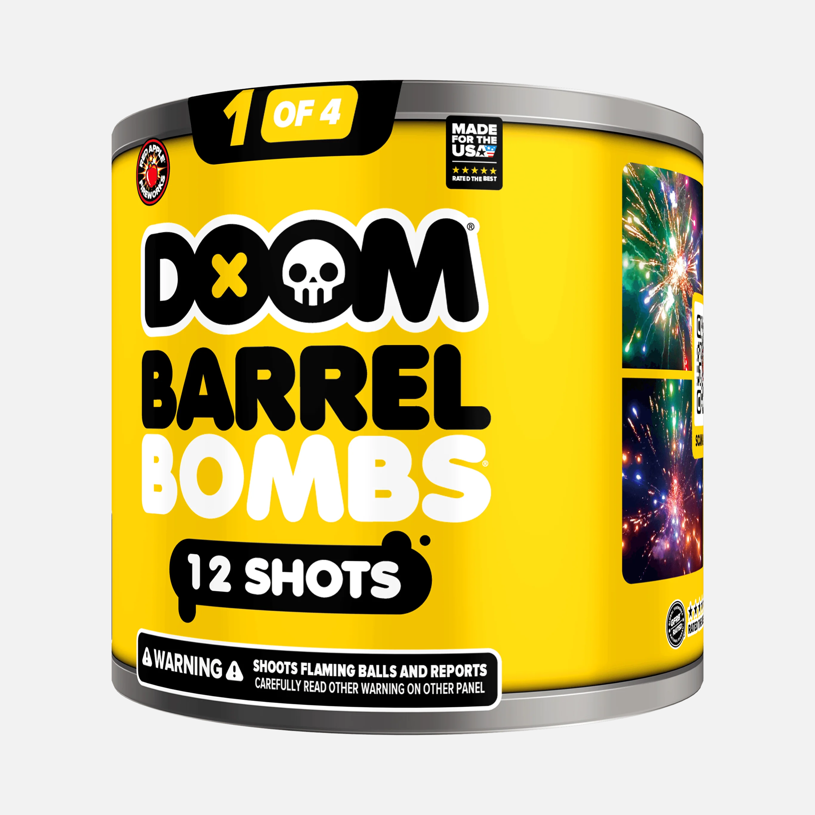 DOOM® Barrel Bombs® 48 Shot Standard Aerial Finale Sets®  - Image 4