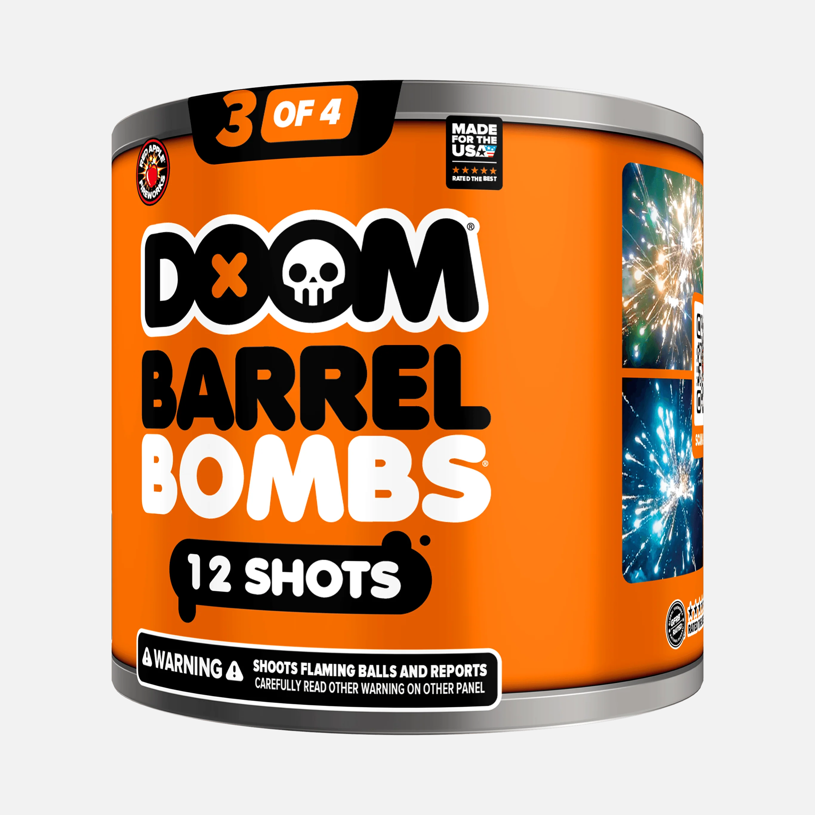 DOOM® Barrel Bombs® 48 Shot Standard Aerial Finale Sets®  - Image 8