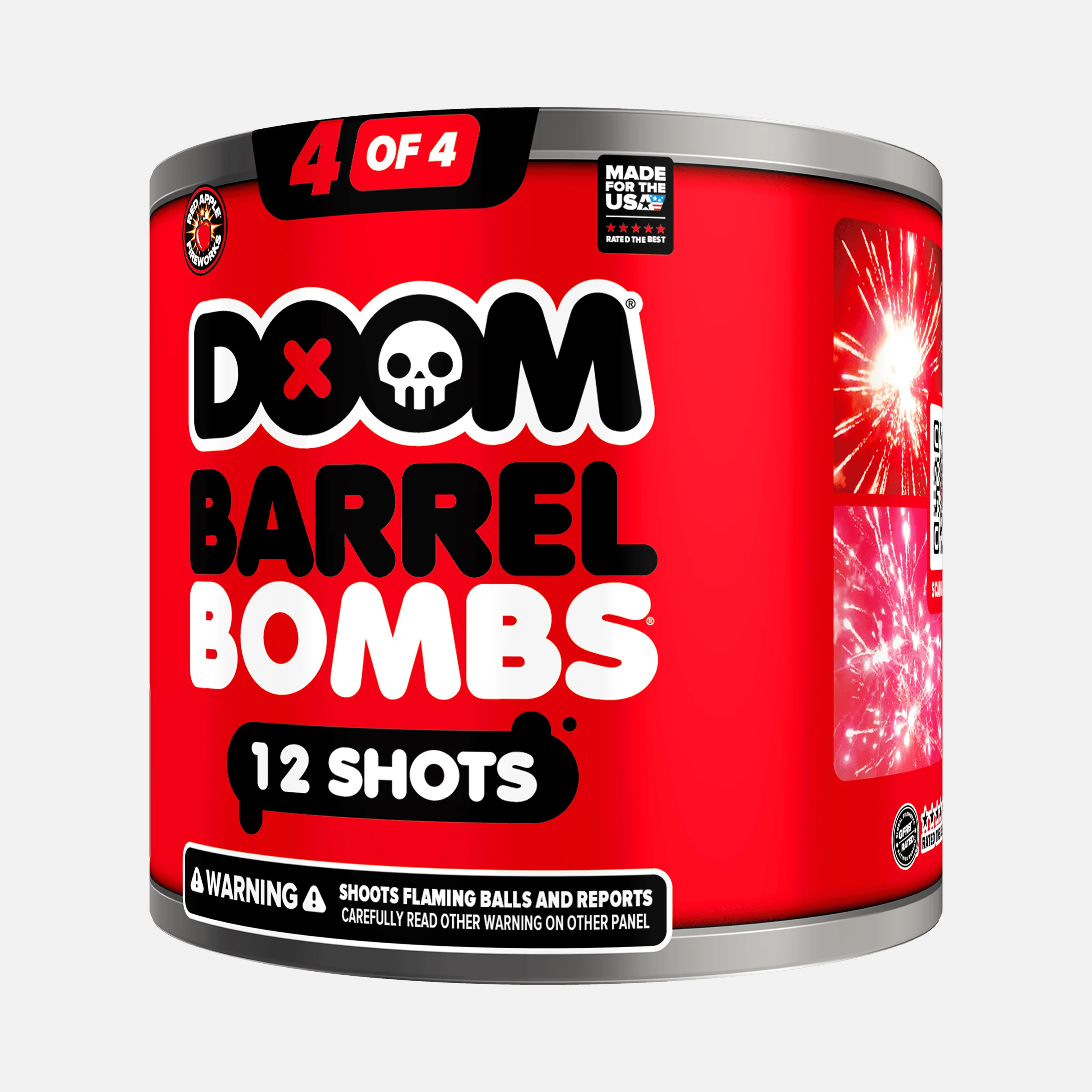 DOOM® Barrel Bombs® 48 Shot Standard Aerial Finale Sets®  - Image 9