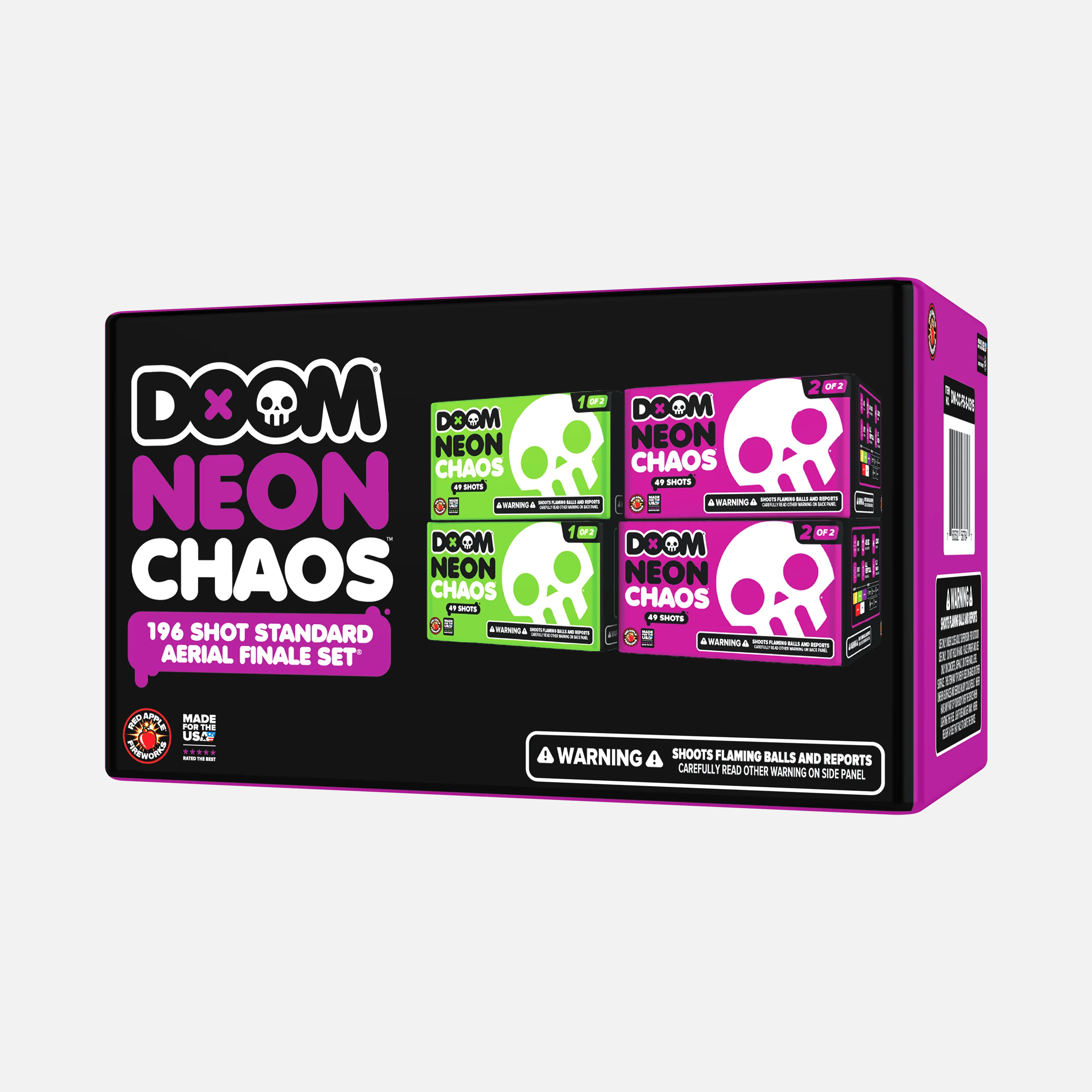 DOOM® Neon Chaos™ 196 Shots Standard Aerial Finale Sets® - Image 5