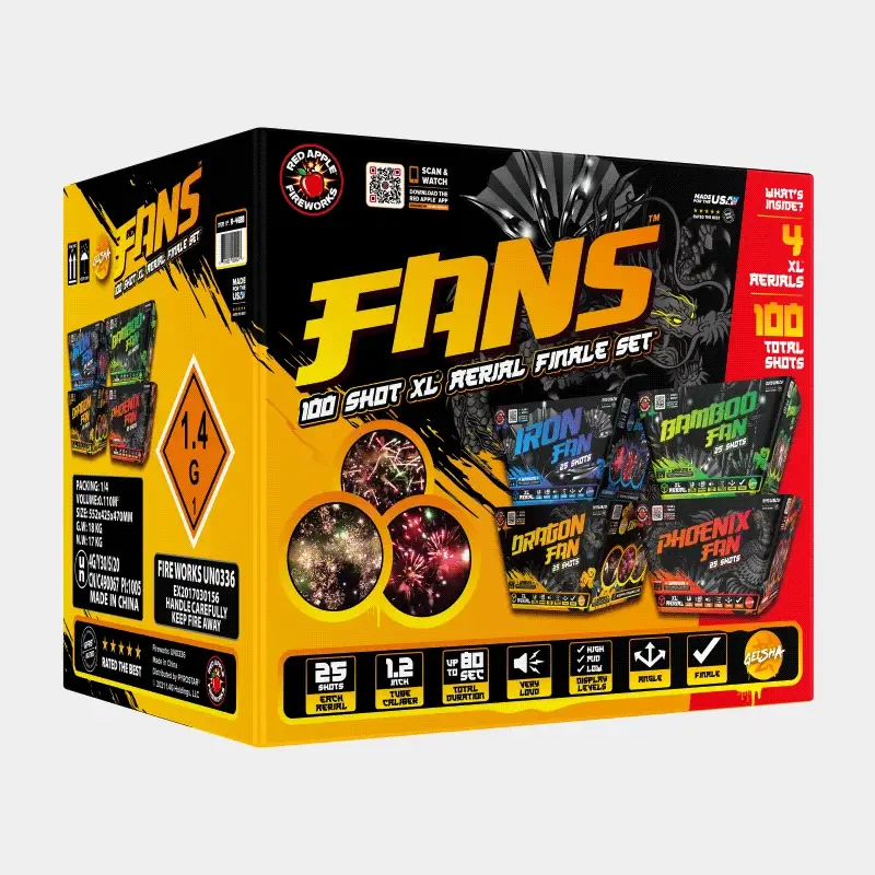 Fans™ 100-Shots XL® Aerial Finale Set® - Image 3
