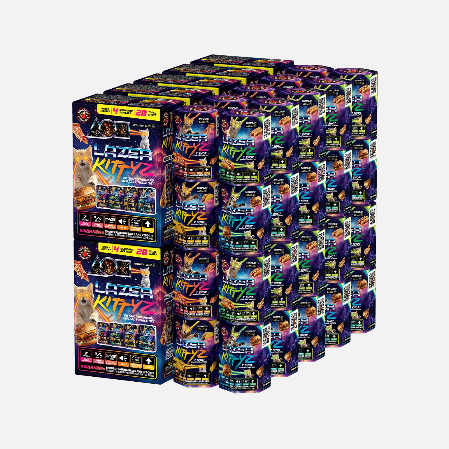 Lazer Kittyz™ 28 Shot Standard Aerial Finale Sets® - Image 4