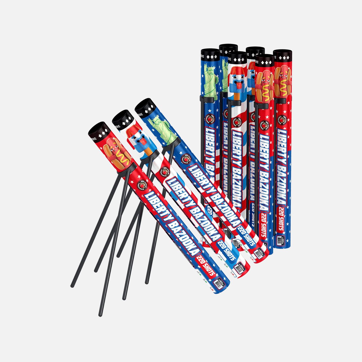 Liberty Bazookas™ 660 Shot Barrage Candle Finale Set® - Image 5