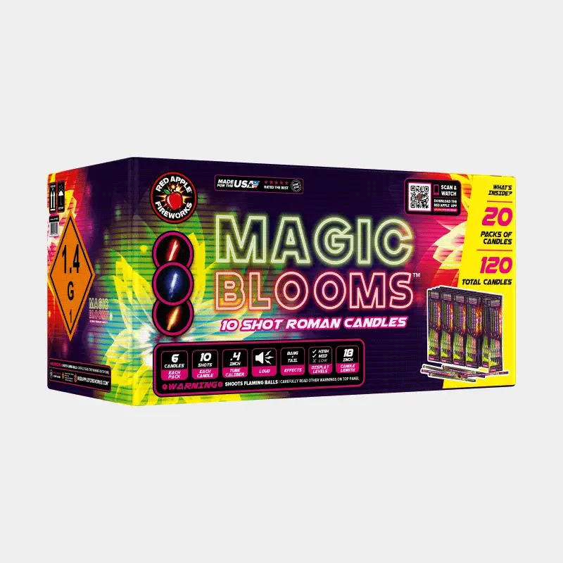 Magic Blooms™ 10 Shot Roman Candles - Image 3