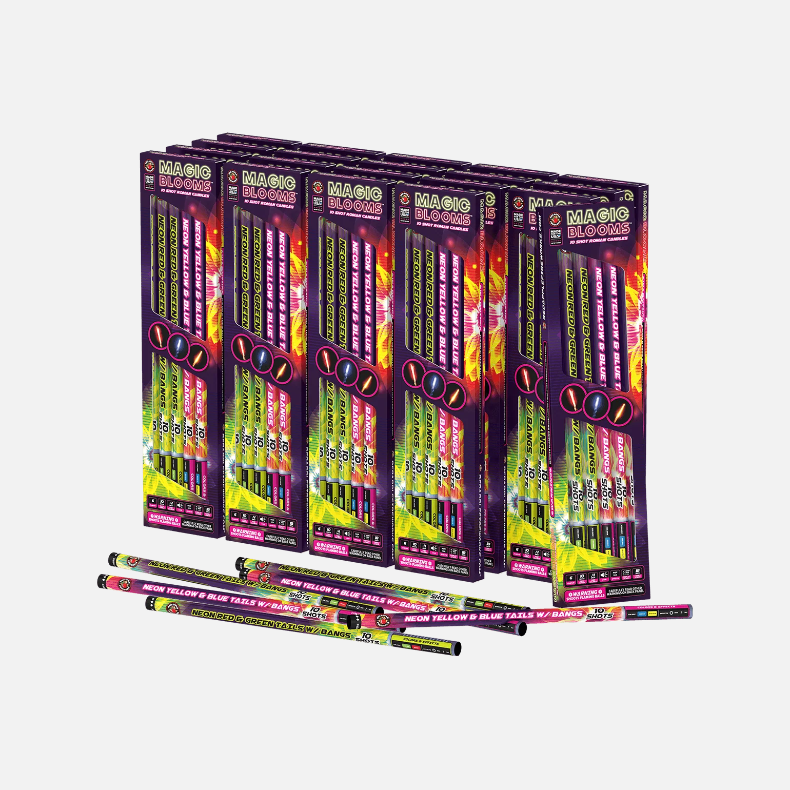 Magic Blooms™ 10 Shot Roman Candles - Image 4