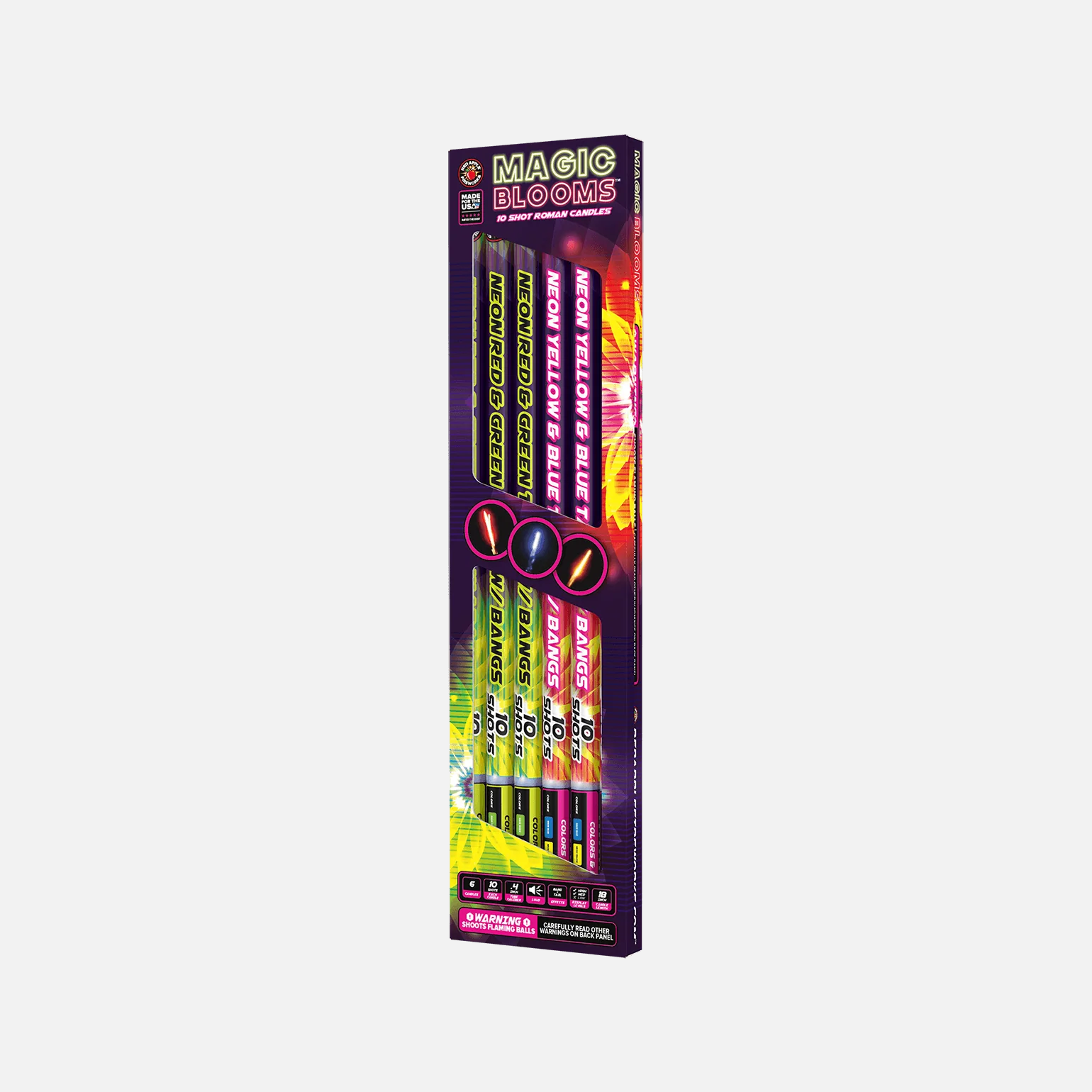 Magic Blooms™ 10 Shot Roman Candles - Image 5