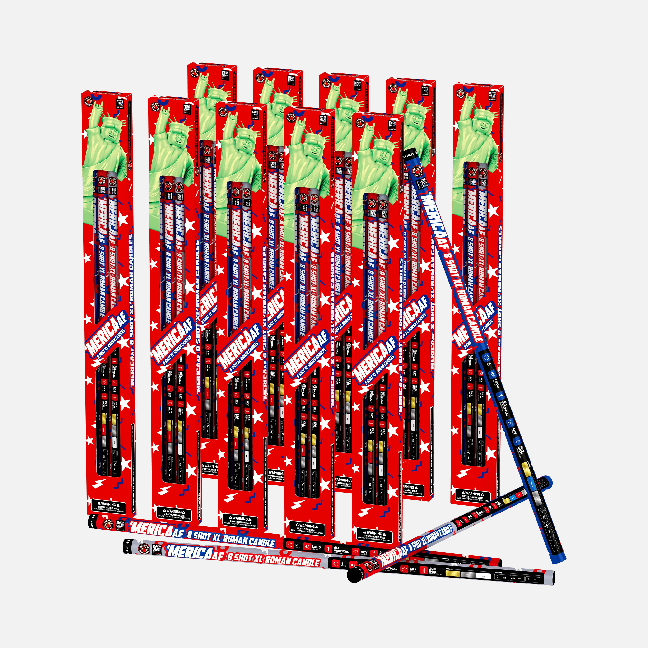 'MERICA AF™ 8 SHOT XL® ROMAN CANDLES - Image 5