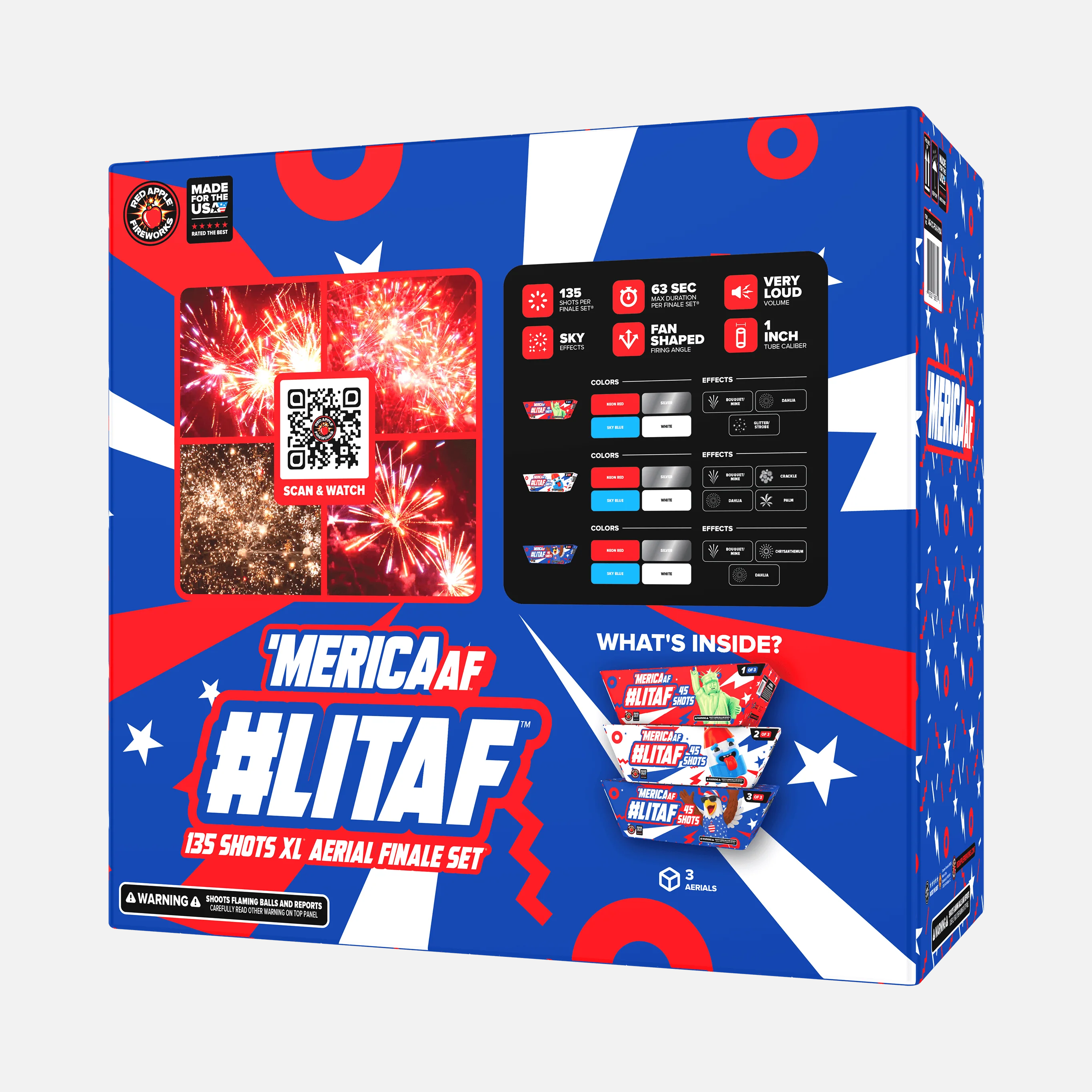 'MERICA AF™ #LITAF™ 135 Shots XL® Aerial Finale Set® - Image 3