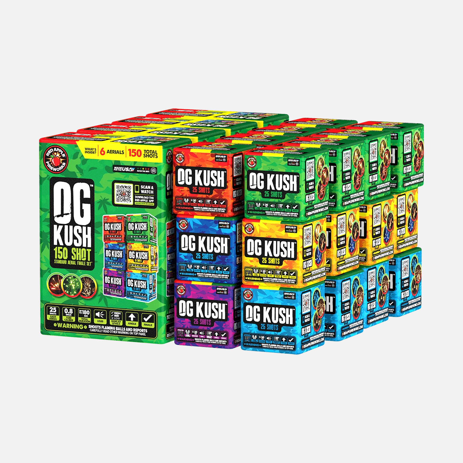 OG Kush® 150-Shots Standard Aerial Finale Set® - Image 4