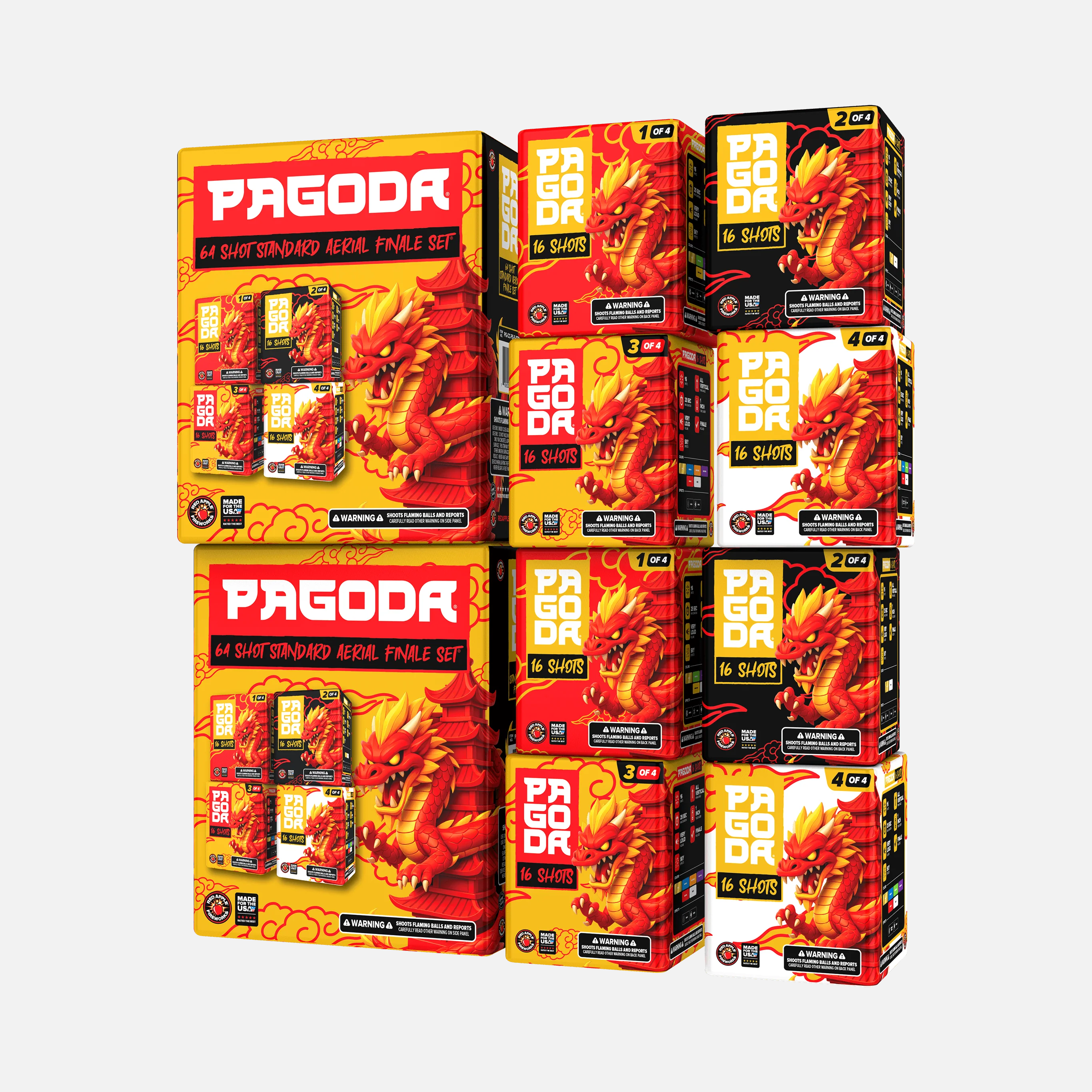 PAGODA® 64 Shot Standard Aerial Finale Sets® - Image 5