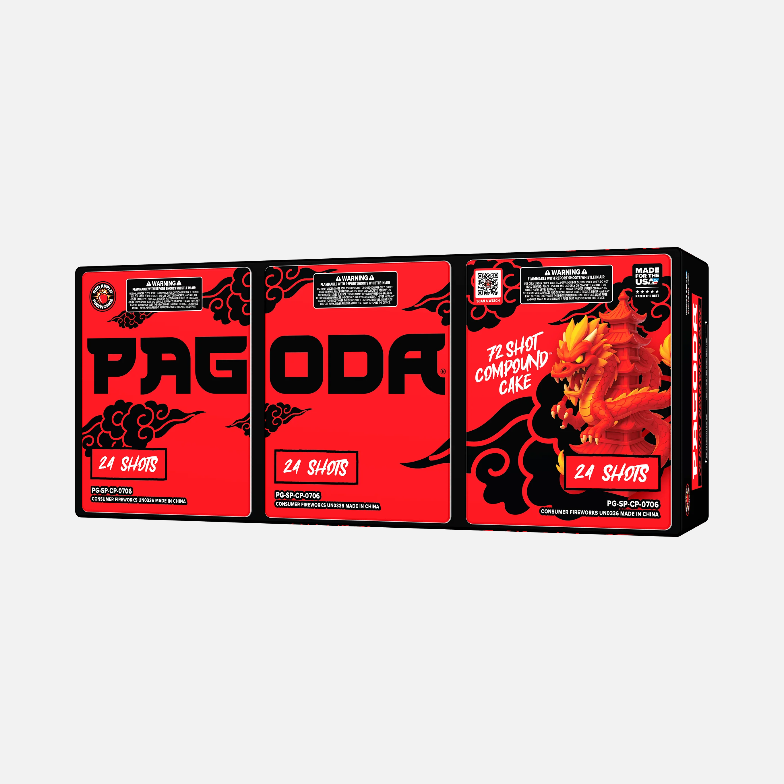 Pagoda® 72 Shot Compound™ Cake - Image 3