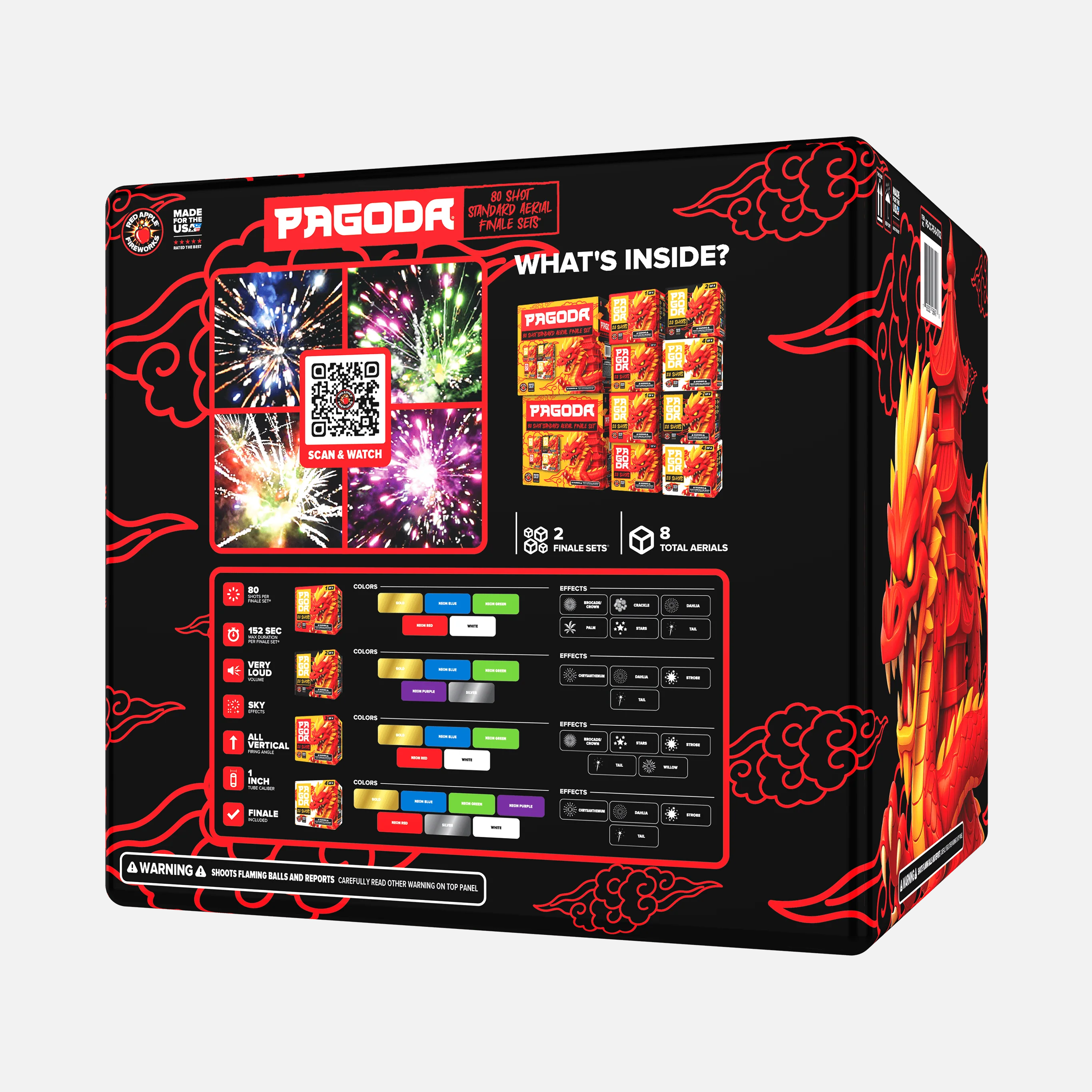 PAGODA® 80 Shot Standard Aerial Finale Sets® - Image 3