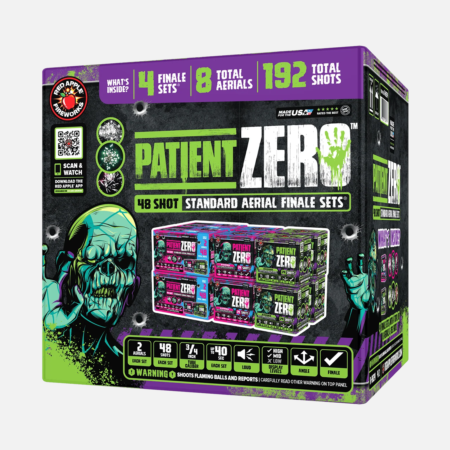 Patient Zero™ 48 Shot Standard Aerial Finale Sets®