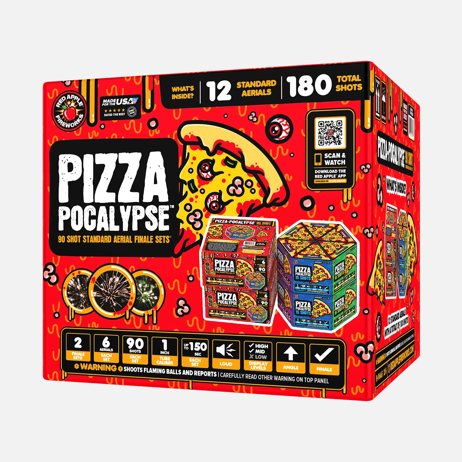 Pizza-Pocalypse™ 90 Shot Standard Aerial Finale Sets®