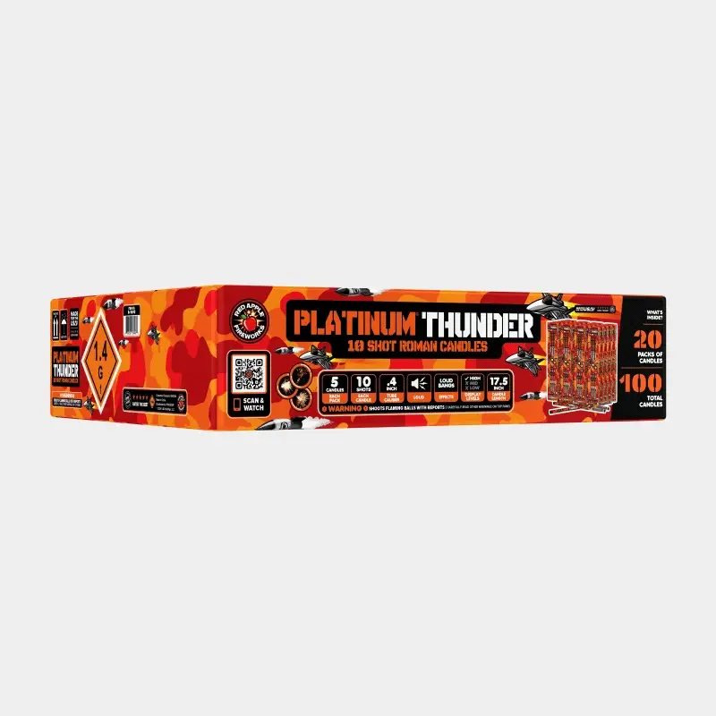 Platinum® Thunder 10 Shot Roman Candles - Image 3