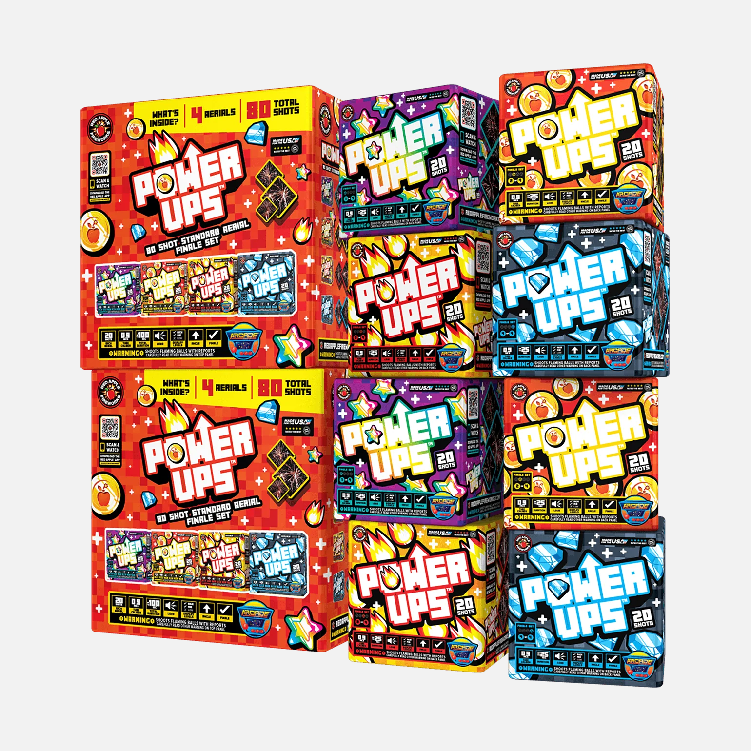 Power-Ups™ 80 Shot Standard Aerial Finale Set® - Image 4