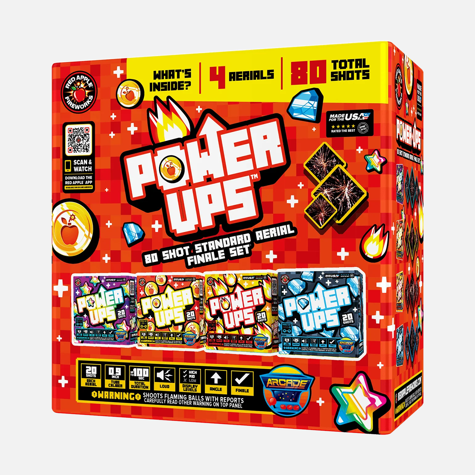 Power-Ups™ 80 Shot Standard Aerial Finale Set® - Image 5