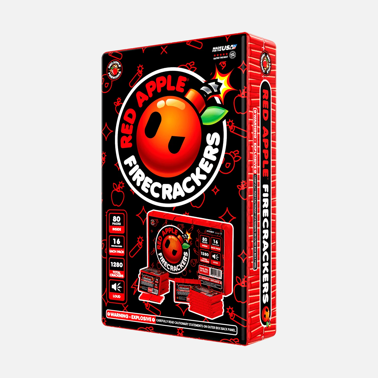 Red Apple® Bombs 16 Shot Full Brick Flash Crackers - Image 5