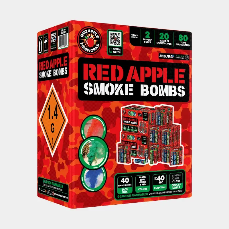 Red AppleĀ® Smoke Bombs - Image 3