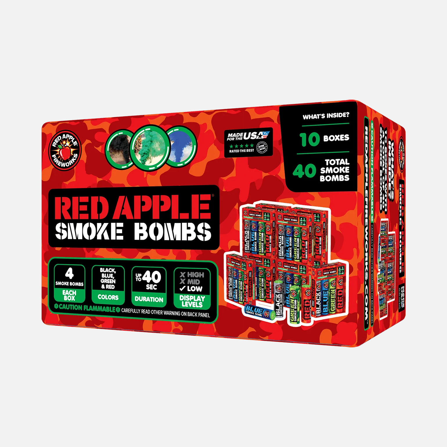 Red AppleĀ® Smoke Bombs - Image 4