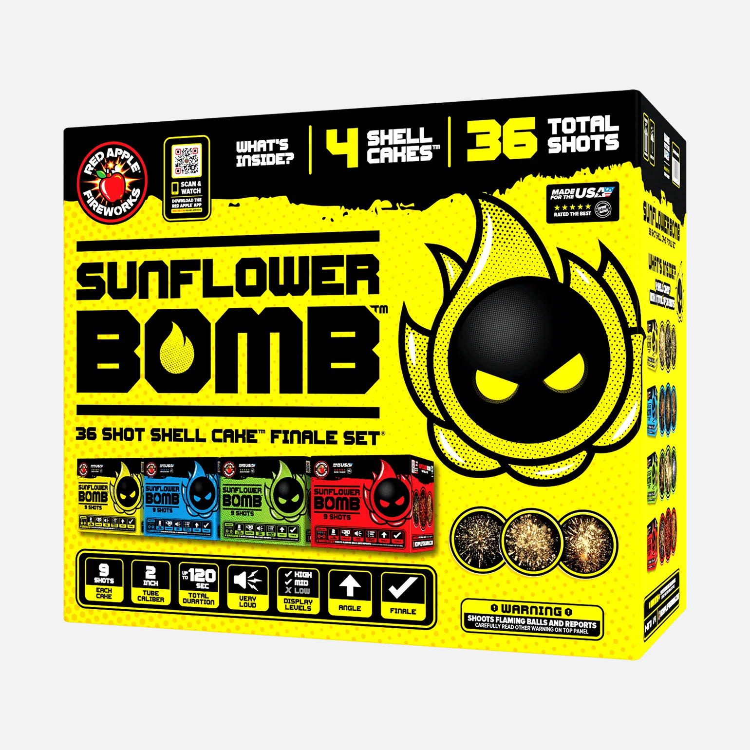 Sunflower Bomb™ 36-Shots Shell Cake Finale Set®