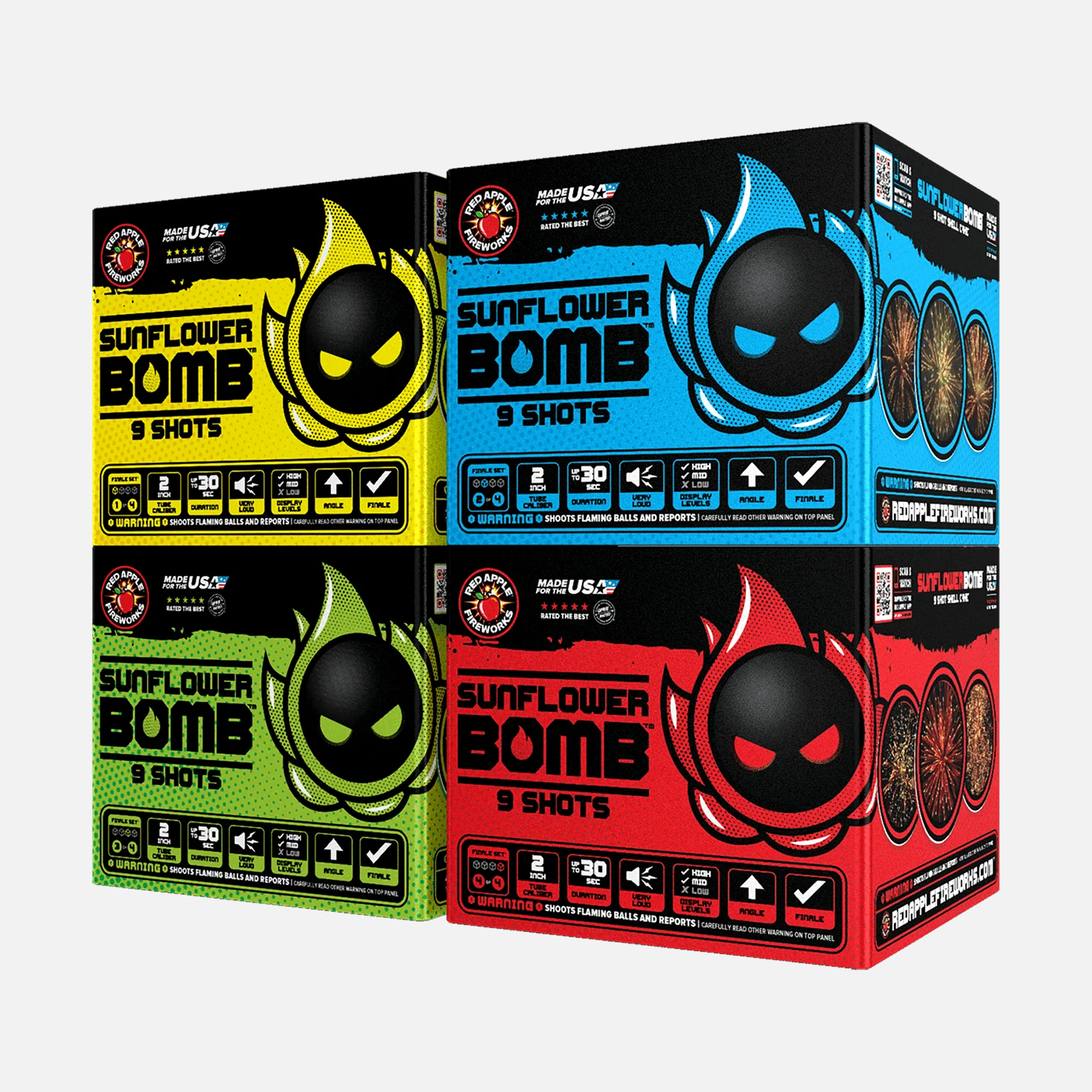 Sunflower Bomb™ 36-Shots Shell Cake Finale Set® - Image 4
