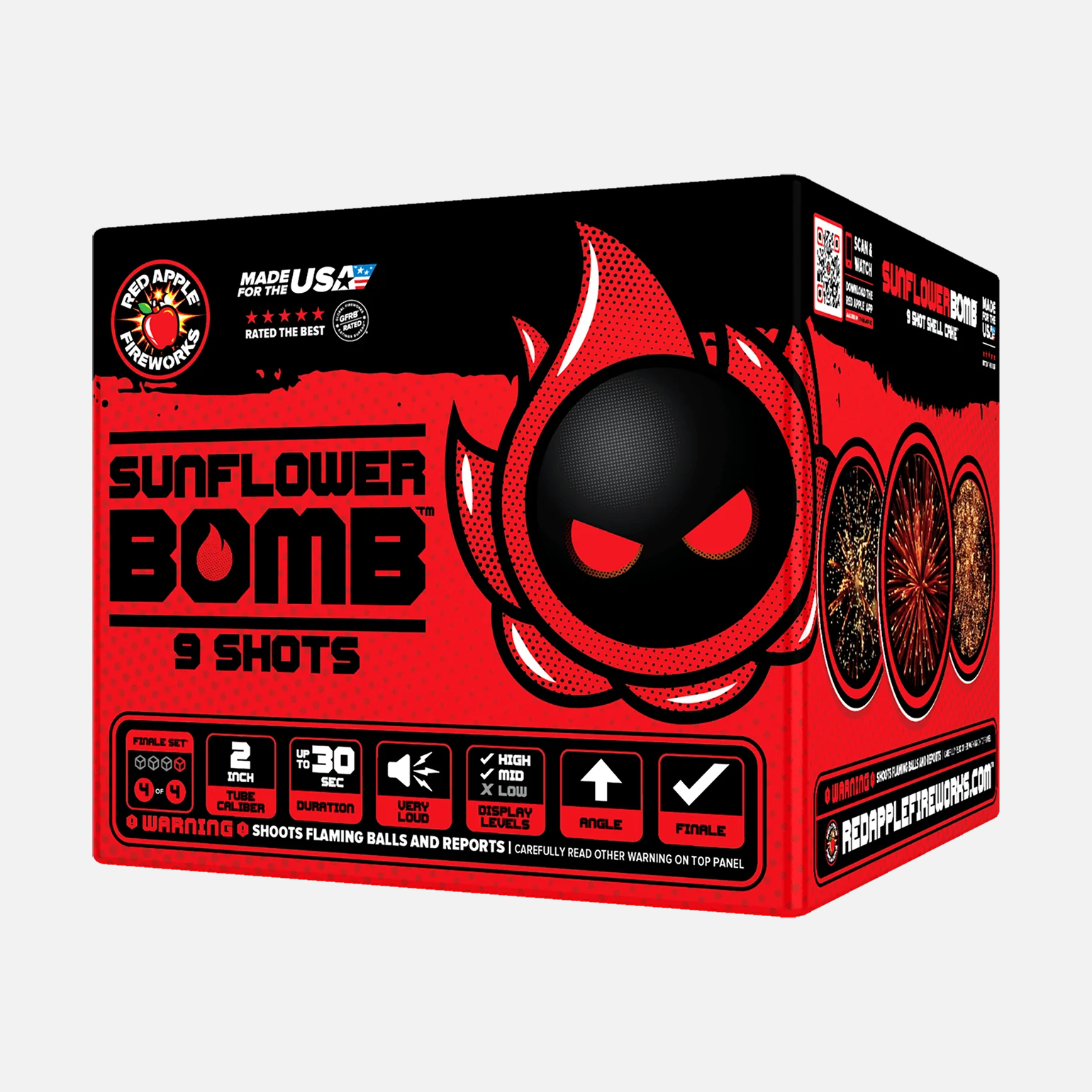 Sunflower Bomb™ 36-Shots Shell Cake Finale Set® - Image 8