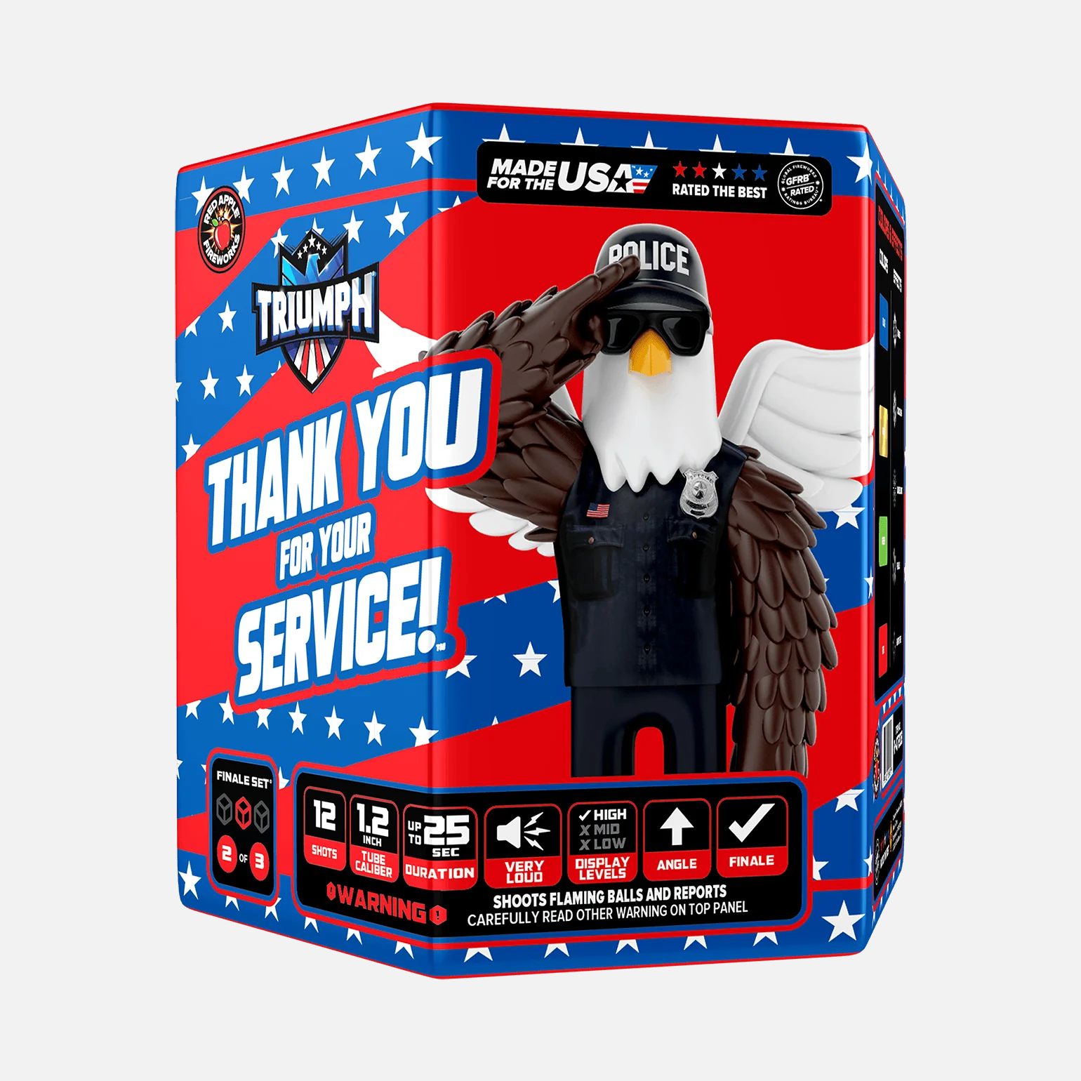 Thank You For Your Service!™ 72-Shots Large Aerial Finale Set® - Image 6