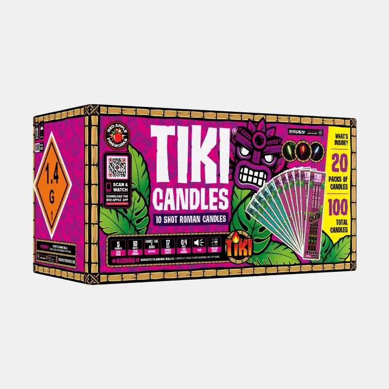 Tiki® Candles 10 Shots Roman Candles - Image 3