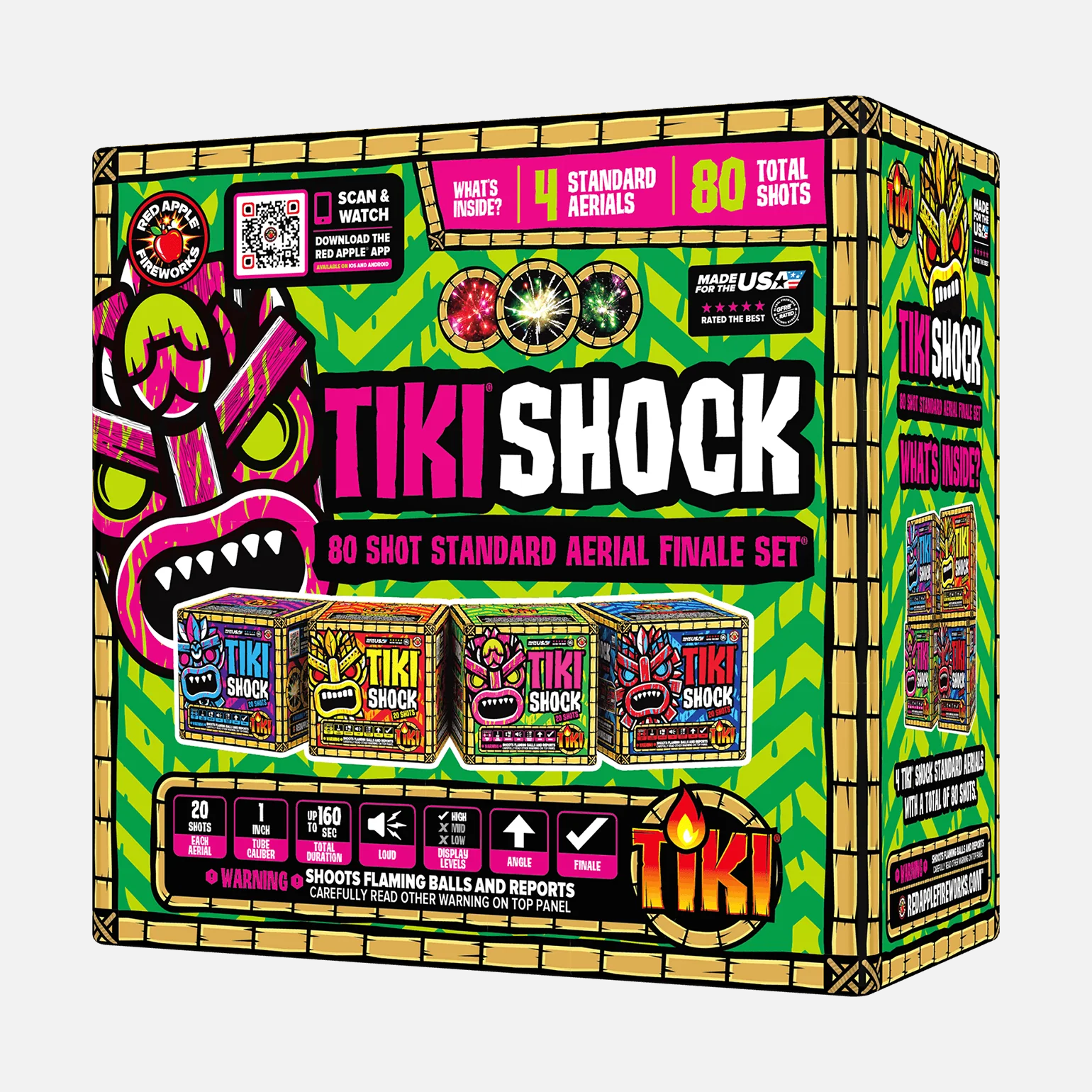 Tiki® Shock! 80 Shot Standard Aerial Finale Set® - Image 5