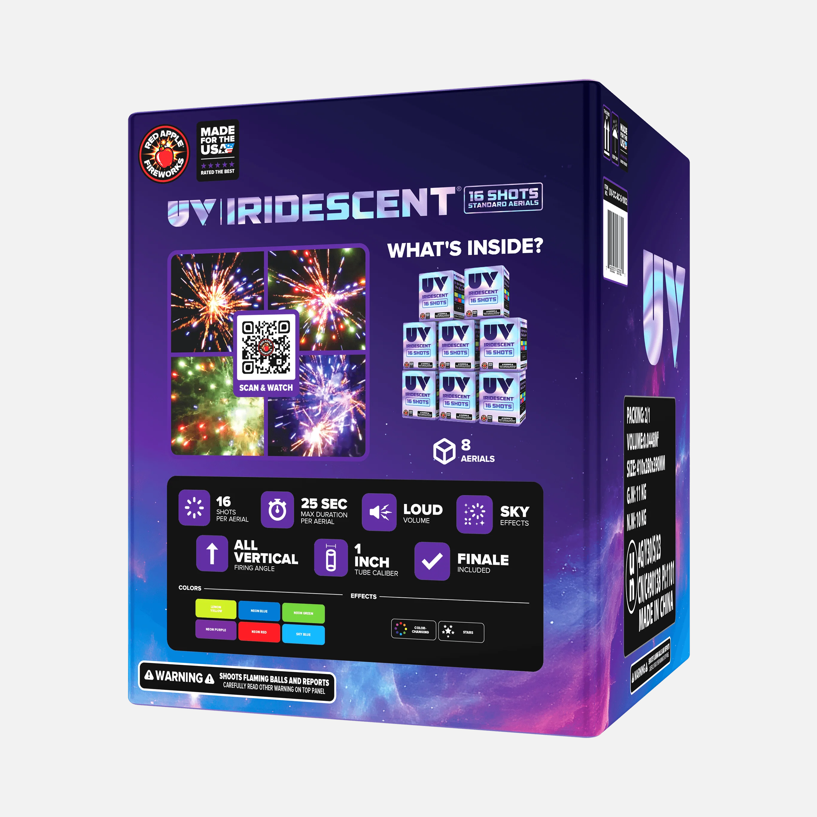 UV® Iridescent™ 16 Shots Standard Aerials - Image 5