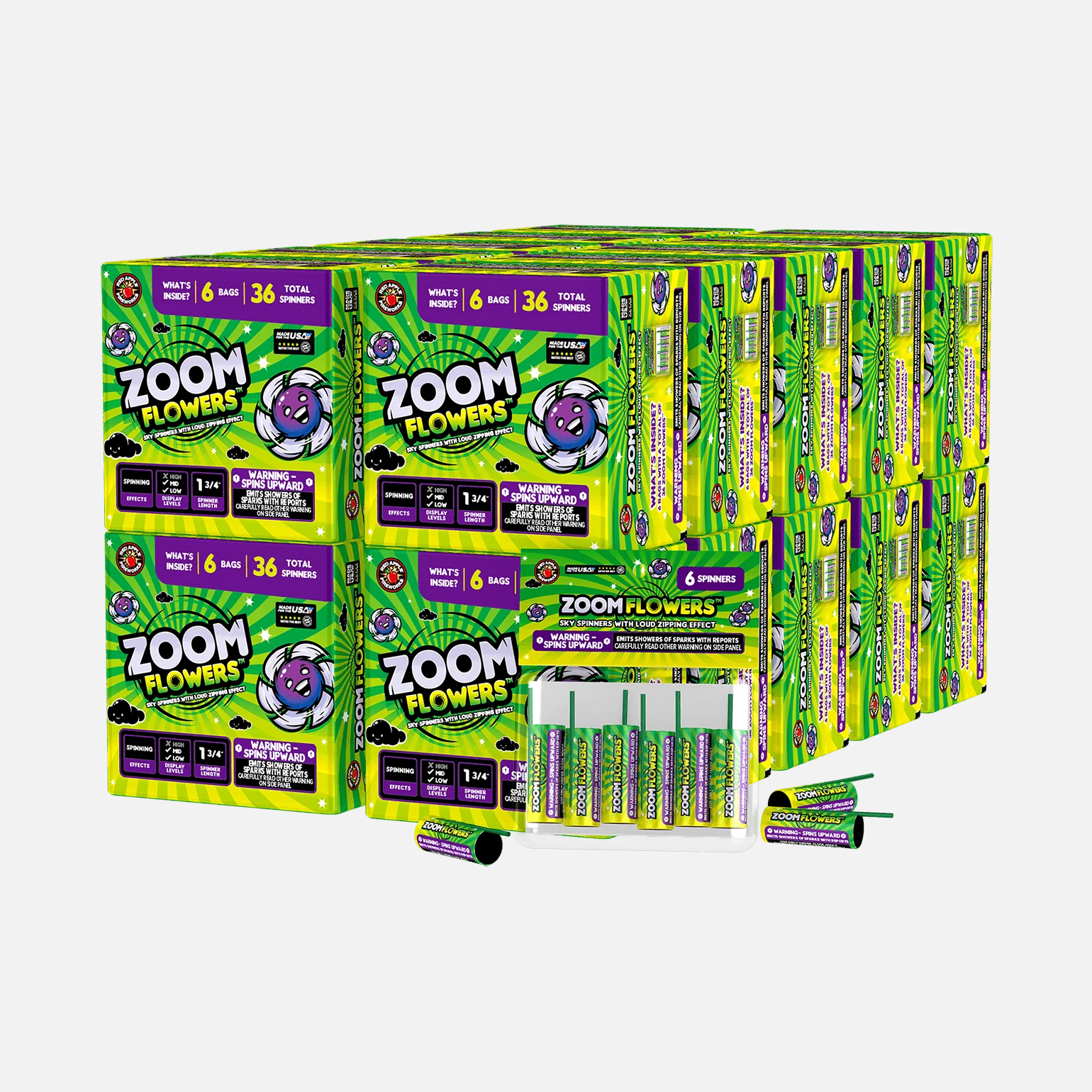 Zoom Flowers™ Aerial Spinners - Image 4